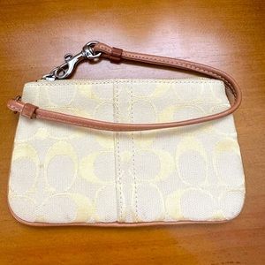 EUC Coach Monogram Wristlet